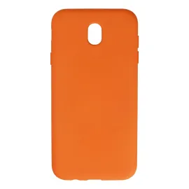 Newface Samsung Galaxy J7 Pro / J730 Kılıf Nano Içi Kadife Silikon - Turuncu