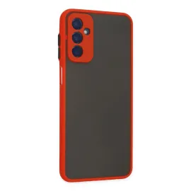 Newface Samsung Galaxy M13 Kılıf Montreal Silikon Kapak - Kırmızı