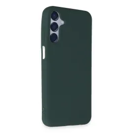Newface Samsung Galaxy M15 Kılıf First Silikon - Koyu Yeşil