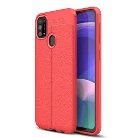 Newface Samsung Galaxy M31 Kılıf Auto Focus Kapak - Kırmızı