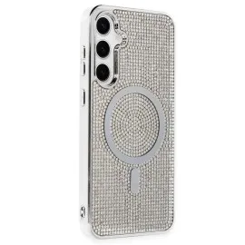 Newface Samsung Galaxy S23 Kılıf Diamond Magsafe Kapak - Rainbow