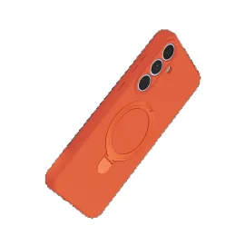 Newface Samsung Galaxy S24 FE Regal Magsafe Standlı Kapak - Turuncu