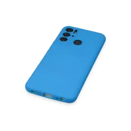 Newface Tecno Pova Neo Kılıf Nano Içi Kadife Silikon - Mavi