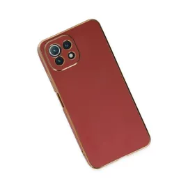 Newface Xiaomi Mi 11 Lite Kılıf Volet Silikon - Kırmızı