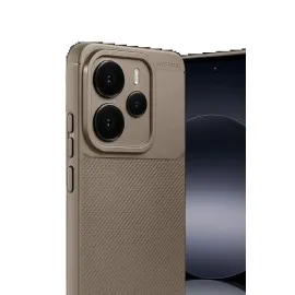 Newface Xiaomi Note 14 5G Auto Focus Karbon Kapak - Kahverengi