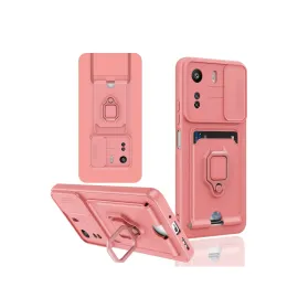 Newface Xiaomi Redmi 13C Kılıf Zuma Kartvizitli Yüzüklü Silikon - Pembe