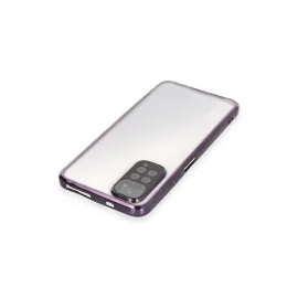 Newface Xiaomi Redmi Note 11 Kılıf Razer Lensli Silikon - Mor