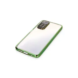 Newface Xiaomi Redmi Note 11 Kılıf Razer Lensli Silikon - Yeşil