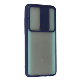 Newface Xiaomi Redmi Note 8 Pro Kılıf Palm Buzlu Kamera Sürgülü Silikon - Lacivert