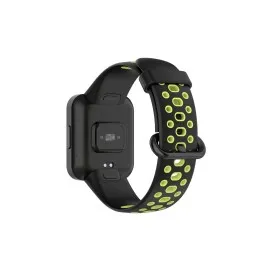 Newface Xiaomi Redmi Watch 2 Spor Delikli Kordon - Siyah-Yeşil