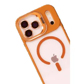 Joko Apple Iphone 17 Pro Remim Lensli Magsafe Standlı Kapak - Turuncu