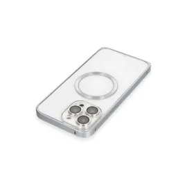 Joko Iphone 15 Pro Max Kılıf Metal Bumper Magneticsafe Kapak - Gri