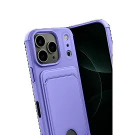 Newface Apple Iphone 17 Pro Max Kelvin Kartvizitli Silikon - Lila