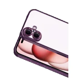 Newface Apple Iphone 17 Razer Lensli Silikon - Açık Mor