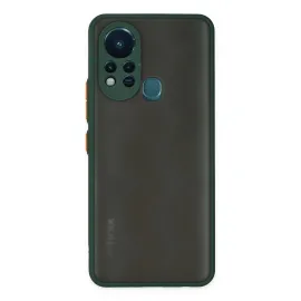 Newface İnfinix Hot 11S Kılıf Montreal Silikon Kapak - Yeşil