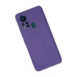 Newface İnfinix Hot 11S Kılıf Nano Içi Kadife Silikon - Mor