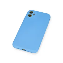 Newface Iphone 11 Kılıf Nano Içi Kadife Silikon - Mavi