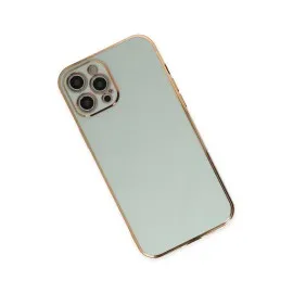 Newface Iphone 12 Pro Max Kılıf Volet Silikon - Açık Yeşil