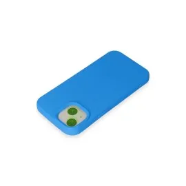 Newface Iphone 15 Kılıf Nano Içi Kadife Silikon - Mavi