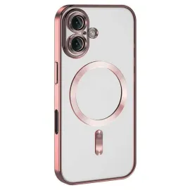 Newface Iphone 16 Kılıf Kross Magneticsafe Kapak - Pembe
