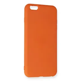 Newface Iphone 6 Plus Kılıf Nano Içi Kadife Silikon - Turuncu