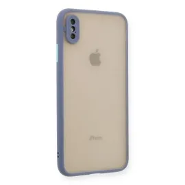 Newface Iphone Xs Max Kılıf Montreal Silikon Kapak - Gri