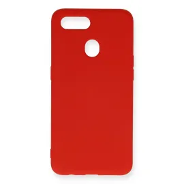 Newface Oppo A12 Kılıf Nano Içi Kadife Silikon - Kırmızı