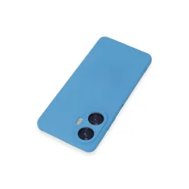 Newface Realme C55 Kılıf Nano Içi Kadife Silikon - Mavi