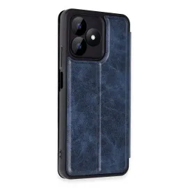 Newface Realme Note 50 4G Kılıf Flip Cover - Lacivert