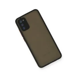 Newface Samsung Galaxy A03S Kılıf Montreal Silikon Kapak - Siyah