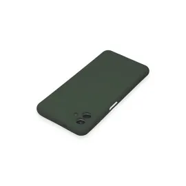 Newface Samsung Galaxy A04E Kılıf Nano Içi Kadife Silikon - Koyu Yeşil