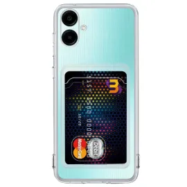 Newface Samsung Galaxy A06 Kılıf Kart Şeffaf Silikon - Şeffaf