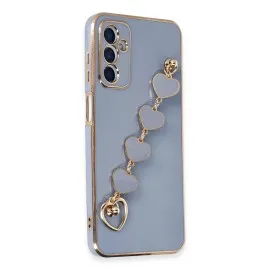 Newface Samsung Galaxy A14 4G Kılıf Esila Silikon - Gri