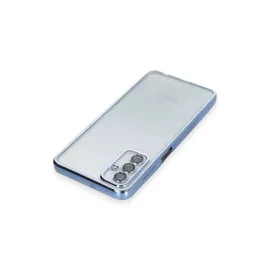 Newface Samsung Galaxy M23 Kılıf Razer Lensli Silikon - Açık Mavi