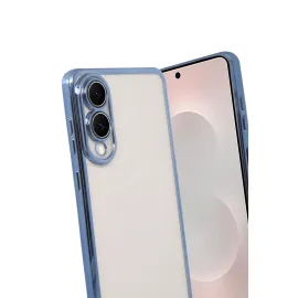 Newface Samsung Galaxy S25 Edge Razer Lensli Silikon - Açık Mavi