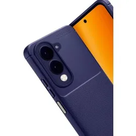 Newface Vivo Y29S Auto Focus Karbon Kapak - Lacivert