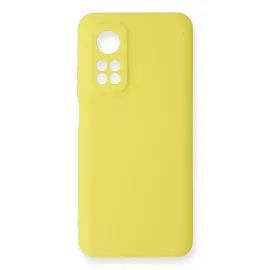 Newface Xiaomi Mi 10T Kılıf Nano Içi Kadife Silikon - Sarı