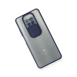 Newface Xiaomi Mi 10T Lite Kılıf Palm Buzlu Kamera Sürgülü Silikon - Lacivert