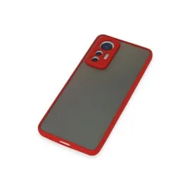 Newface Xiaomi Mi 12 Lite Kılıf Montreal Silikon Kapak - Kırmızı