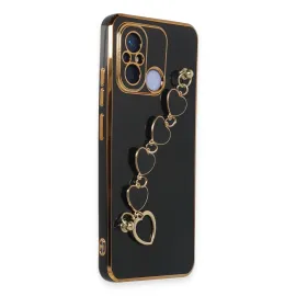 Newface Xiaomi Redmi 12C Kılıf Esila Silikon - Siyah