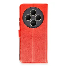 Newface Xiaomi Redmi 14C Kılıf Trend S Plus Kapaklı Kılıf - Kırmızı