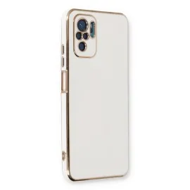 Newface Xiaomi Redmi Note 10 Kılıf Volet Silikon - Beyaz