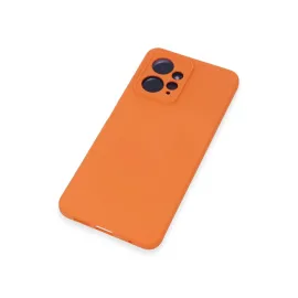 Newface Xiaomi Redmi Note 12 4G Kılıf Nano Içi Kadife Silikon - Turuncu