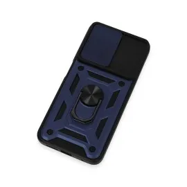 Newface Xiaomi Redmi Note 12S Kılıf Pars Lens Yüzüklü Silikon - Lacivert
