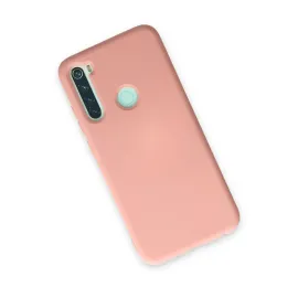 Newface Xiaomi Redmi Note 8 Kılıf Nano içi Kadife Silikon - Pudra