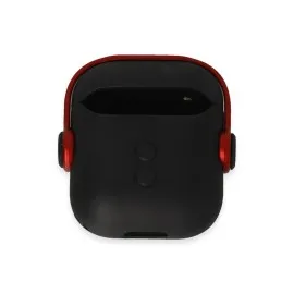 Newface Airpods 2 (2.nesil) Cool Kılıf - Siyah-Kırmızı