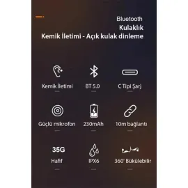 Newface AS10 Plus Suya Dayanıklı Bluetooth Kulaklık - Siyah