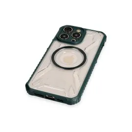 Newface Iphone 12 Pro Max Kılıf Prag Magneticsafe Kapak - Koyu Yeşil