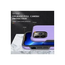 Newface Iphone 13 Pro Max Kılıf Elit Yüzüklü Kapak - Mor