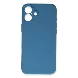 Newface Iphone 16 Plus Kılıf First Silikon - Mavi